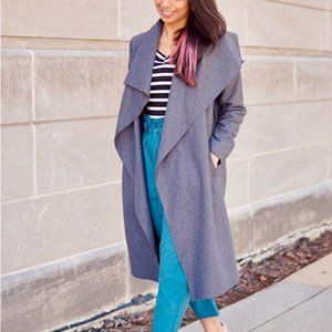 ChicWish Women's Size M Free Myself Open Front Wool Coat Jacket